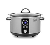 Black Decker BXSC16044GB 3 5L Digital Sear Stew Slow Cooker Black Chro