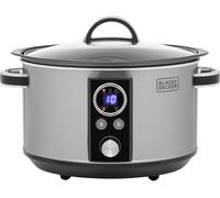 BLACK DECKER BXSC16045GB Slow Cooker - Silver, Silver/Grey