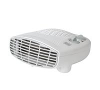 BLACK+DECKER BXSH37005GB 2KW Flat Fan Heater, White