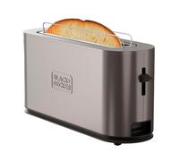 Black+Decker - BXTO1002E 1000W Toaster | Extra Large Slot 260x42mm | 7 Burning Levels | 3 Integrated Functions | Extra Lift | Non-slip Feet | Crumb Catcher