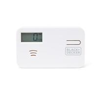 BLACK+DECKER Carbon Monoxide Alarm and Detector with LCD Screen. 9v Replaceable Battery Included. Easy to Install CO Alarm for Home, White with Test Button