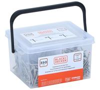 BLACK+DECKER Chipboard Screws - Screw Set 350 Pieces - Diameter 3.5 x Length 35 / Diameter 3 x Length 40 / Diameter 4 x Length 45 / Diameter 5 x Length 50 -