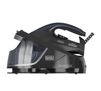 Black+Decker - Compact ironing station| Lightweight| 1.5 L water tank|Steam boost 400 g/min| Precision tip| Ceramic soleplate| Self-cleaning| Lime protection| ECO mode| Ergonomic design