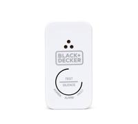 BLACK+DECKER - CONNECTED Carbon Monoxide Alarm and Detector | Wireless Interlinked 10-Year Lithium Smoke Alarm. Easy-Install Optical Detector, Test/Silence Button, White