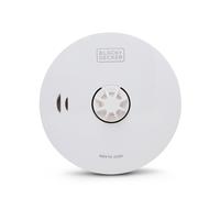 BLACK + DECKER CONNECTED HEAT ALARM 10 YEAR SEALED BATTERY, Wirelessly Interlink Alarms, Heat Detector for Kitchen, Home, Garage, Loft, Attic, White, Link up to 20 Alarms Wirelessly