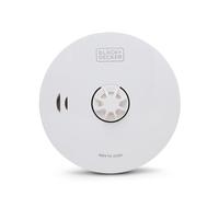 BLACK+DECKER Connected Heat Alarm 10 Year Sealed Battery, Wirelessly Interlink Alarms, Heat Detector for Kitchen, Home, Garage, Loft, Attic, White, Link up to 20 Alarms Wirelessly