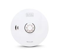BLACK+DECKER Connected Heat Alarm 10 Year Sealed Battery, Wirelessly Interlink Alarms, Heat Detector for Kitchen, Home, Garage, Loft, Attic, White, Link up to 20 Alarms Wirelessly