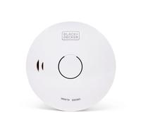 BLACK+DECKER - CONNECTED Smoke Alarm | Wireless Interlinked 10-Year Lithium Smoke Alarm. Easy-Install Optical Detector, Test/Silence Button, White