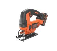 BLACK + DECKER Cordless Jigsaw 18V 1 x 1.5Ah Li-ion Bevel 45° B/DBDCJS1813