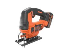 BLACK + DECKER Cordless Jigsaw 18V 1 x 1.5Ah Li-ion Bevel 45° B/DBDCJS1813