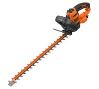 BLACK+DECKER Electric Hedge Trimmer, 600W, 60cm Dual Action Asymetric Steel Blades, 35cm, BEHTS501-GB