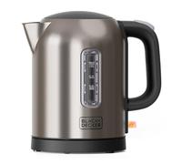 Black+Decker - Electric Kettle Stainless Steel BXKE2207E 2200W, Fast Boil 1L, Compact Design, 360º Base, Automatic Shut-off, Anti-dust Filter, Elegant LED, Leak-proof Mouth, BPA Free