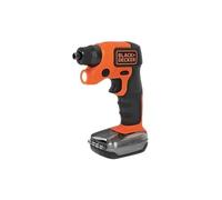 BLACK+DECKER - Electric Screwdriver BDCSFS30C-QW - 3.6V, 180 RPM, 5.5Nm, Integrated LED Lamp, Accessory Set Located On The Base, Orange - 31 Black Screwdriver Bits