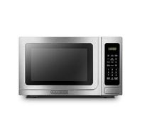 BLACK+DECKER EM036AB14 Digital Microwave Oven with Turntable Push-Button Door,Child Safety Lock,1000W,1.4 cu.ft,Stainless Steel
