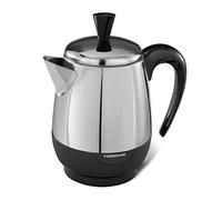 BLACK+DECKER Farberware 2-4-Cup Electric Percolator coffee maker, Stainless Steel, Automatic Warm Function, FCP240