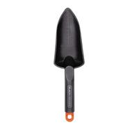 BLACK+DECKER Garden Shovel with Size Marking - Shovel 30.5 cm - Polypropylene - Black/Orange