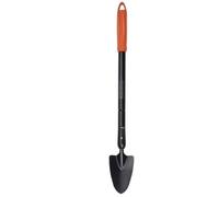 BLACK+DECKER Garden Trowel - Pointed Head - Telescopic Handle 77-105 cm - Heat-Resistant - Black
