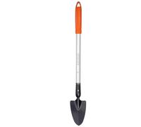 BLACK+DECKER Garden Trowel - Sharpener Head - Telescopic Handle 77-105 cm - Heat Resistant - White