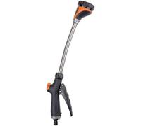 BLACK+DECKER Hanging Basket - Watering Stick - Plant Sprayer Long Handle - 9 Stand - 50 cm - Black/Orange