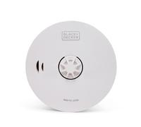 BLACK + DECKER HEAT ALARM 10 YEAR SEALED BATTERY, Heat Detector for Kitchen, Home, Garage, Loft, Attic, White