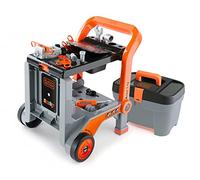 Black & Decker Kids Workbench | 3 in 1 Mobile Workshop including Devil Workmate, workbench, wheelbarrow plus 19 accessories | Ages 3+