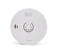 BLACK + DECKER HEAT ALARM 10 YEAR SEALED BATTERY, Heat Detector for Kitchen, Home, Garage, Loft, Attic, White