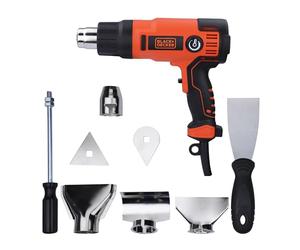 BLACK & DECKER KX2200K-QS Decapador Termico 2.000w De Alto Rendimiento, Temperatura De Funcionamiento 65-645 Degc, Caudal De Aire 360/720 L/min. Incluye 8 Accesorios Y Case for DIYers &...