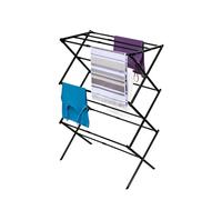 BLACK+DECKER Laundry Organization Expandable/Collapsible Clothes Drying Rack. Essential for Camping/Trailers or Anywhere You Air Dry Laundry. Oversized for Multiple Garments, (Black)
