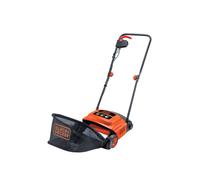 BLACK+DECKER Lawn Raker 600 W with Large Capacity Front Loading Grass Box and Heigh Adjustment System GD300-GB