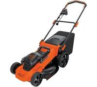 Black + Decker LM2000 3-in-1 EdgeMax Electric Lawn Mower, Grass Trimmer, (2000W, 48 cm Cutting Width, 50 Litre Grass Box with 7 Different Cutting Heights 38 - 100 mm)