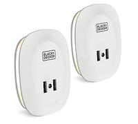 BLACK+DECKER Night Light Plug in with 2 USB Charging Ports, Photocell Sensor, 10 Lumen, 2 Pack