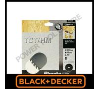 Black & Decker Piranha Fast Rip Fine Cross TCT Circular Saw Blade 170 x 16 x 40T