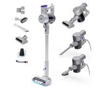 Black+Decker Powerseries+ Corded 4 in 1 Stick Vacuum, Upright to Hand-Vac Multi Surface, LED Floor Head, HEPA Filtration, Powerful 14k Pa,for Hard Floor, Low Carpet, Pet Hair Home & Office use, Grey