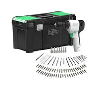 BLACK+DECKER Reviva Drill Kit 12V with 80 PC Accessories 19" Storage Eco Toolbox REVDD12ALTB-GB 2 Years Warranty