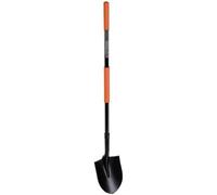 BLACK+DECKER Shovel - 148 cm - Rustproof - Carbon Steel Head and Fibreglass Handle - Black
