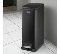 BLACK+DECKER Slimline Pedal Bins / 5L or 20L / 3 Colours / Stylish Modern Design