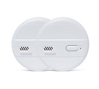 BLACK+DECKER Smoke Alarm 2 Pack for Homes - Battery Powered 10 Year Sensor Life with 9v Replaceable Battery. Easy to Install Smoke Detector Fire Alarm. Suitable for Hallways, Landings, Living Rooms
