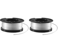 BLACK+DECKER Spool and Line 10 m for Reflex Strimmer Nylon Wire 1.6 mm Diameter Transparent and Resistant A6481-XJ (Pack of 2)