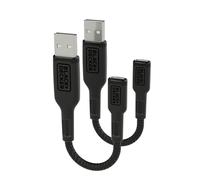 BLACK+DECKER USB C to USB Adapter [2 Pack], Type C Female to USBA Male OTG Cable USBA to USBC Adapter Apple Compatible with MacBook Pro/Air, iPhone 16/15 Series, Samsung Galaxy S24/S23/S22, Black