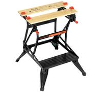 Black+Decker WM536-XJ Workbench Foldable, Steel Frame, 160kg Capacity
