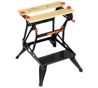 BLACK+DECKER WM536 Workbenches black/brown, Steel,Wood, Black, 384 mm