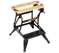 BLACK+DECKER Workmate, Work Bench Tool Stand Saw Horse , Dual Height with Heavy Duty Steel Frame, WM536
