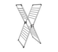 BLACK+DECKER X-Frame Folding Heated Clothes Airer, 12.5m Laundry Drying Space, Energy Efficient, 126 x 71 x 56.5cm, BXAR63189GB