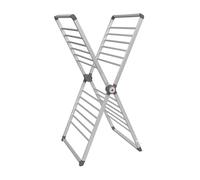 BLACK+DECKER X-Frame Folding Heated Clothes Airer, 12.5m Laundry Drying Space, Energy Efficient, 126 x 71 x 56.5cm, BXAR63189GB