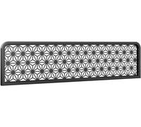 Black Decorative Partition Screen for Dining AreasHollow Out Desktop Divider Low Fence Table Top Separator for Restaurants Size 120cm