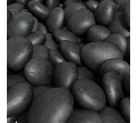 Black Decorative Stone Pebbles for Amberglo Fire