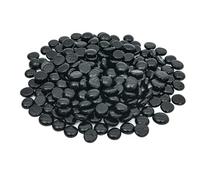 Black Decorative Stones 2.3 lb,0.4-0.8 inch Natural Gravel Rocks for Plant Pots,Polished River Rocks Gravel, Decorative Small Stones for Garden,Vase Fillers,Crafts,Fish Tank,Landscaping,Pond,Aquarium