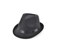 Black Deluxe Blues Style Hat, 1 Pc. - Vintage & Stylish Design, Perfect Accessory for Music Festivals, Cosplay, Dress-Up, & More Halloween
