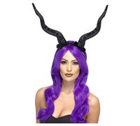 Black Demon Horns Fancy Dress Headband Costume Accessory
