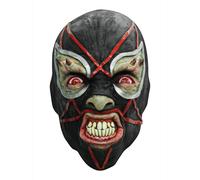 Black Demonic Wrestler Latex Mask